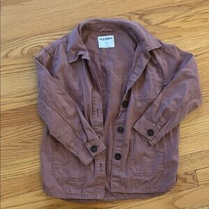 Old Navy Kids Mauve Shirt Jacket
